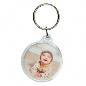 Брелок акриловый 33x33 мм круглый 2 ст.